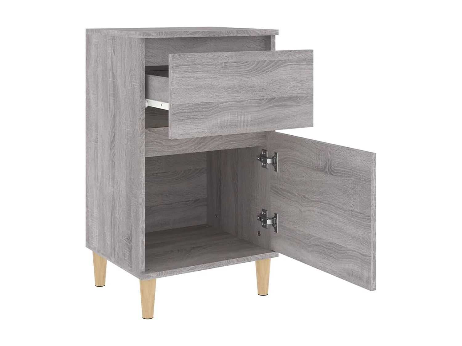 Bellevue  Table de chevet sonoma gris 40x35x70 cm