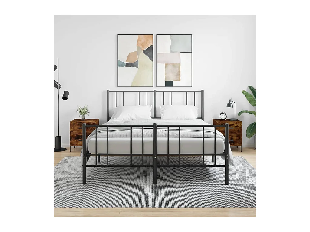 Mikael  Tables de chevet 2pcs chêne fumé 40x35x47,5cm bois d’ingénierie