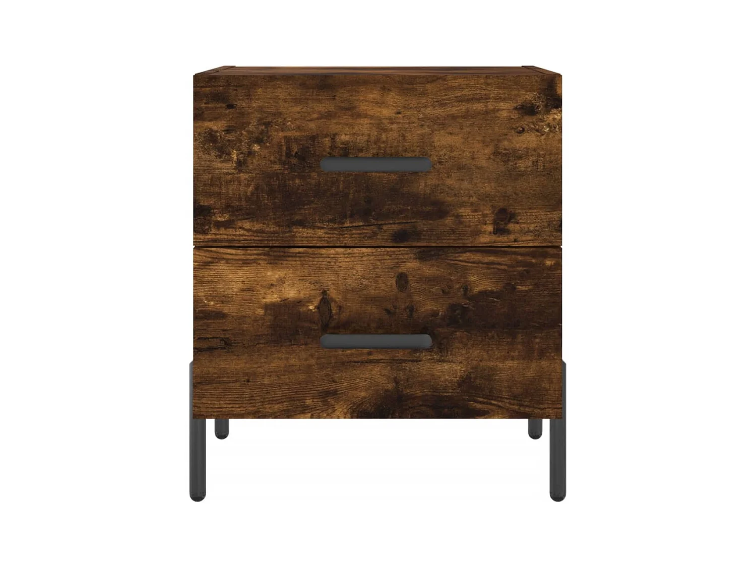 Mikael  Tables de chevet 2pcs chêne fumé 40x35x47,5cm bois d’ingénierie