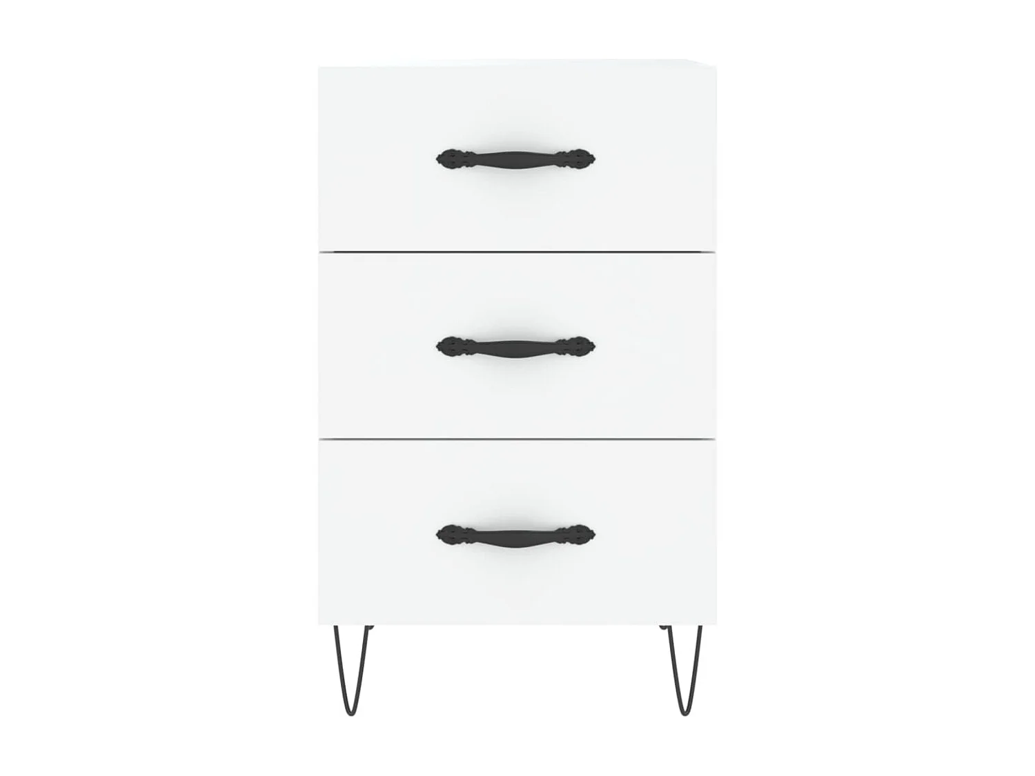 Cumming  Nachtkastje 40x40x66 cm bewerkt hout wit