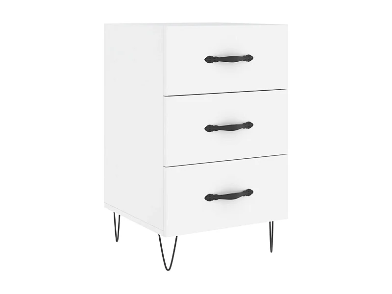 Cumming  Nachtkastje 40x40x66 cm bewerkt hout wit