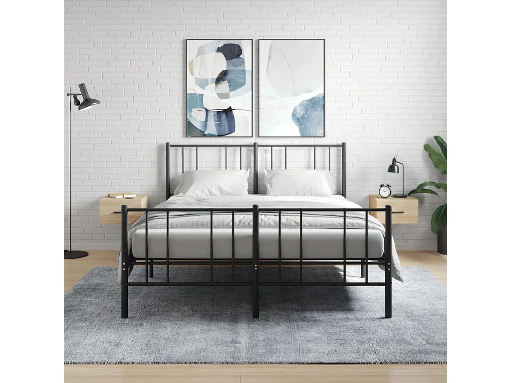 Ulfvin  Tables de chevet murales 2 pcs chêne sonoma 35x35x20 cm