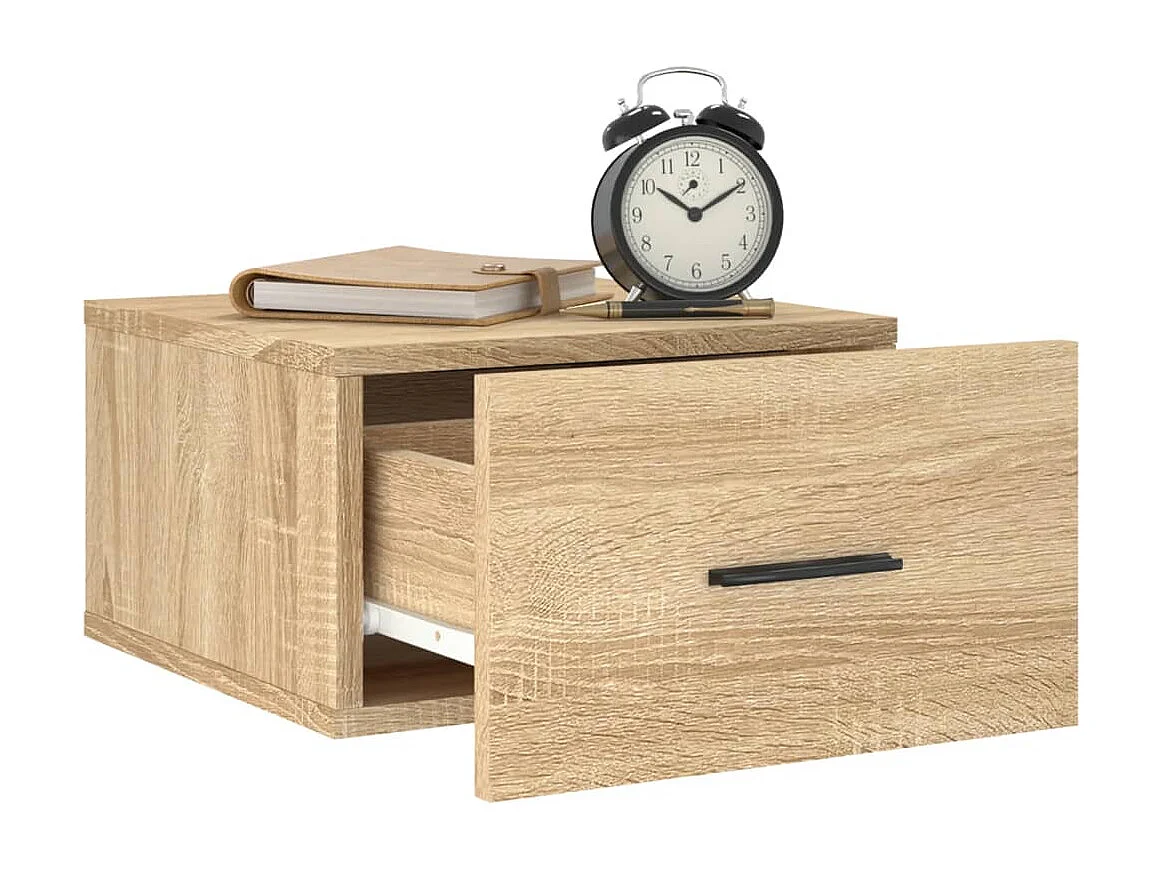 Ulfvin  Tables de chevet murales 2 pcs chêne sonoma 35x35x20 cm