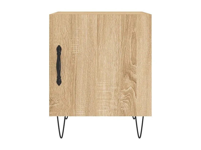 Corning  Table de chevet chêne sonoma 40x40x50 cm bois d’ingénierie