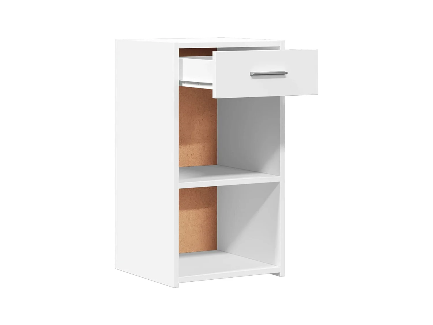 Ragna  Tables de chevet 2 pcs blanc 35x34x65 cm bois d'ingénierie