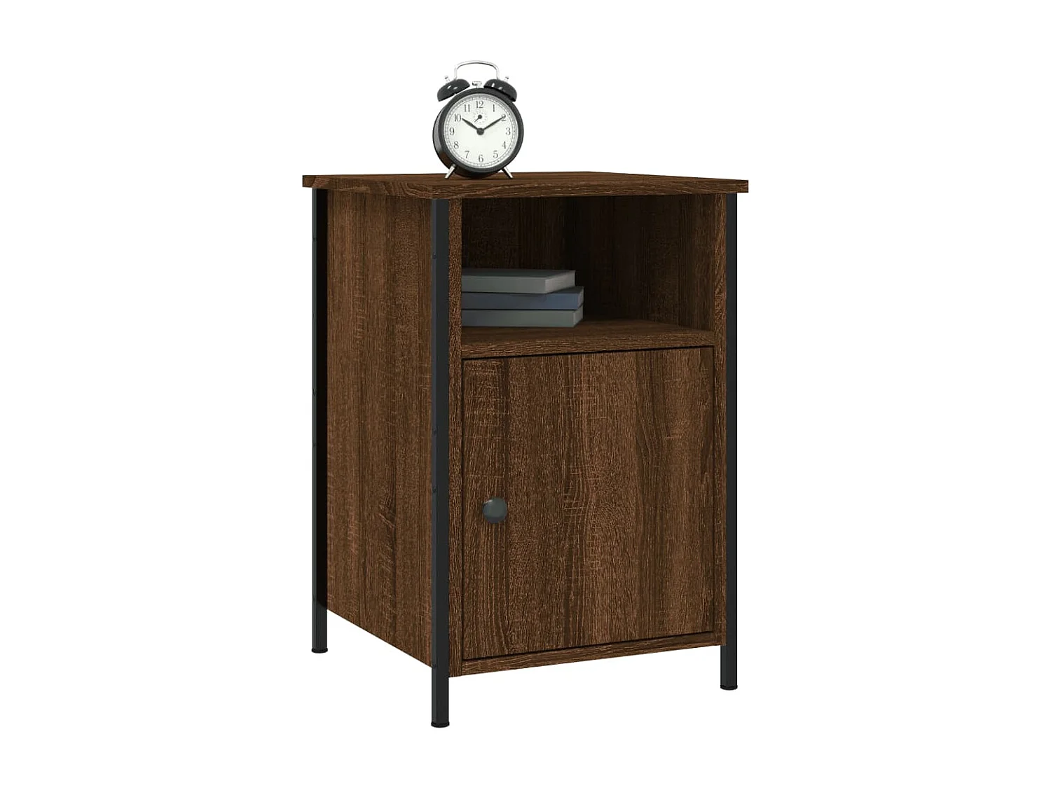 Lindra  Comodini Rovere Marrone 2 pz 40x42x60 cm Legno Multistrato