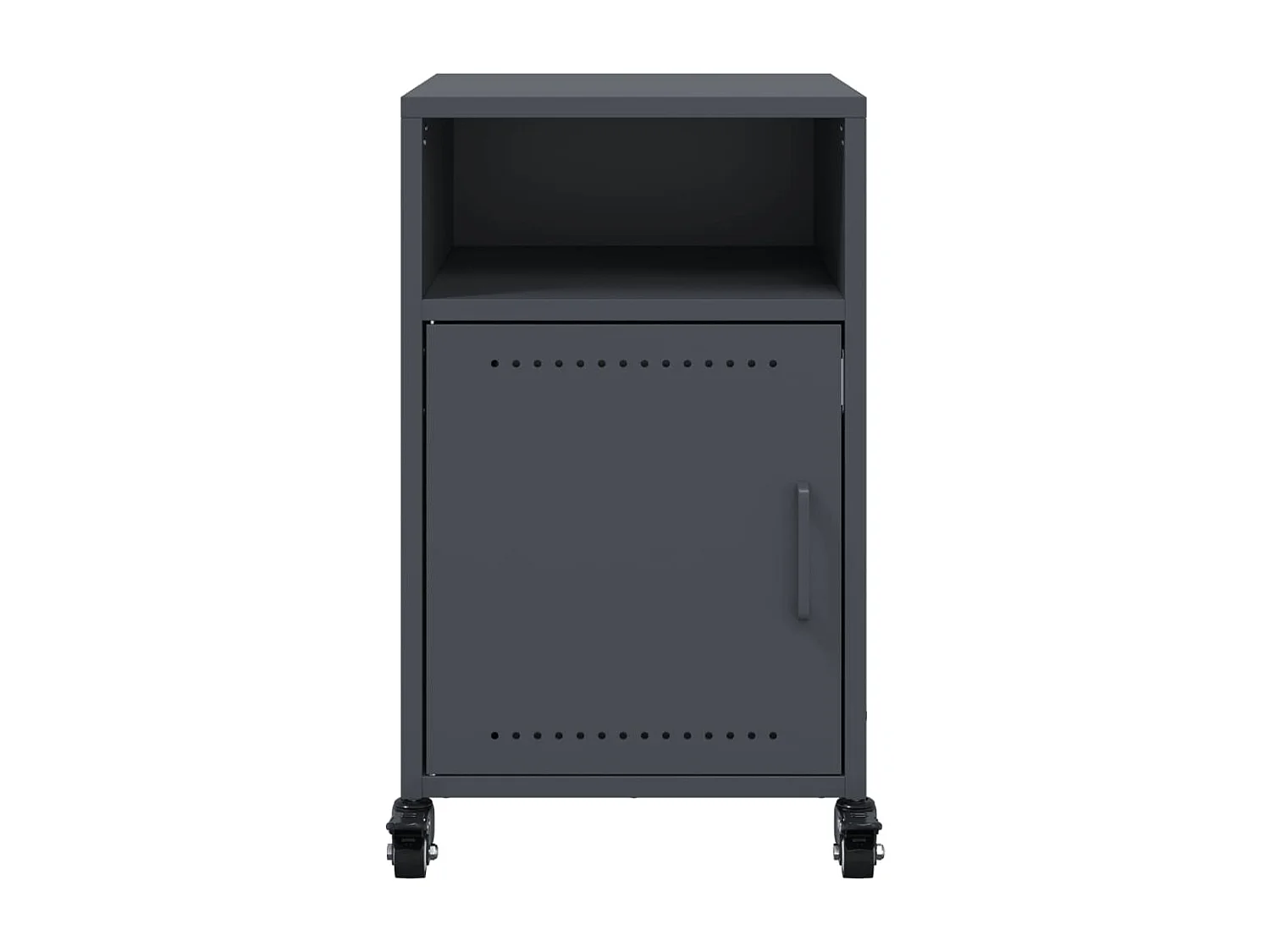 Jana  Table de chevet anthracite 36x39x59 cm acier