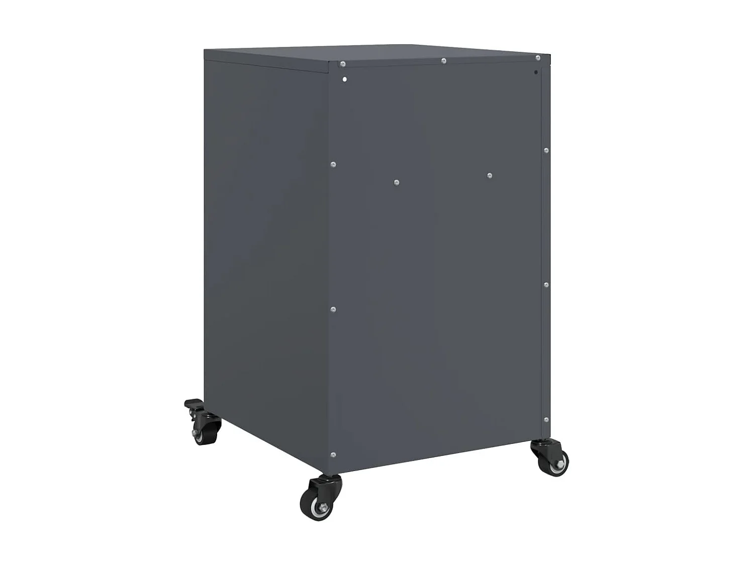 Jana  Table de chevet anthracite 36x39x59 cm acier