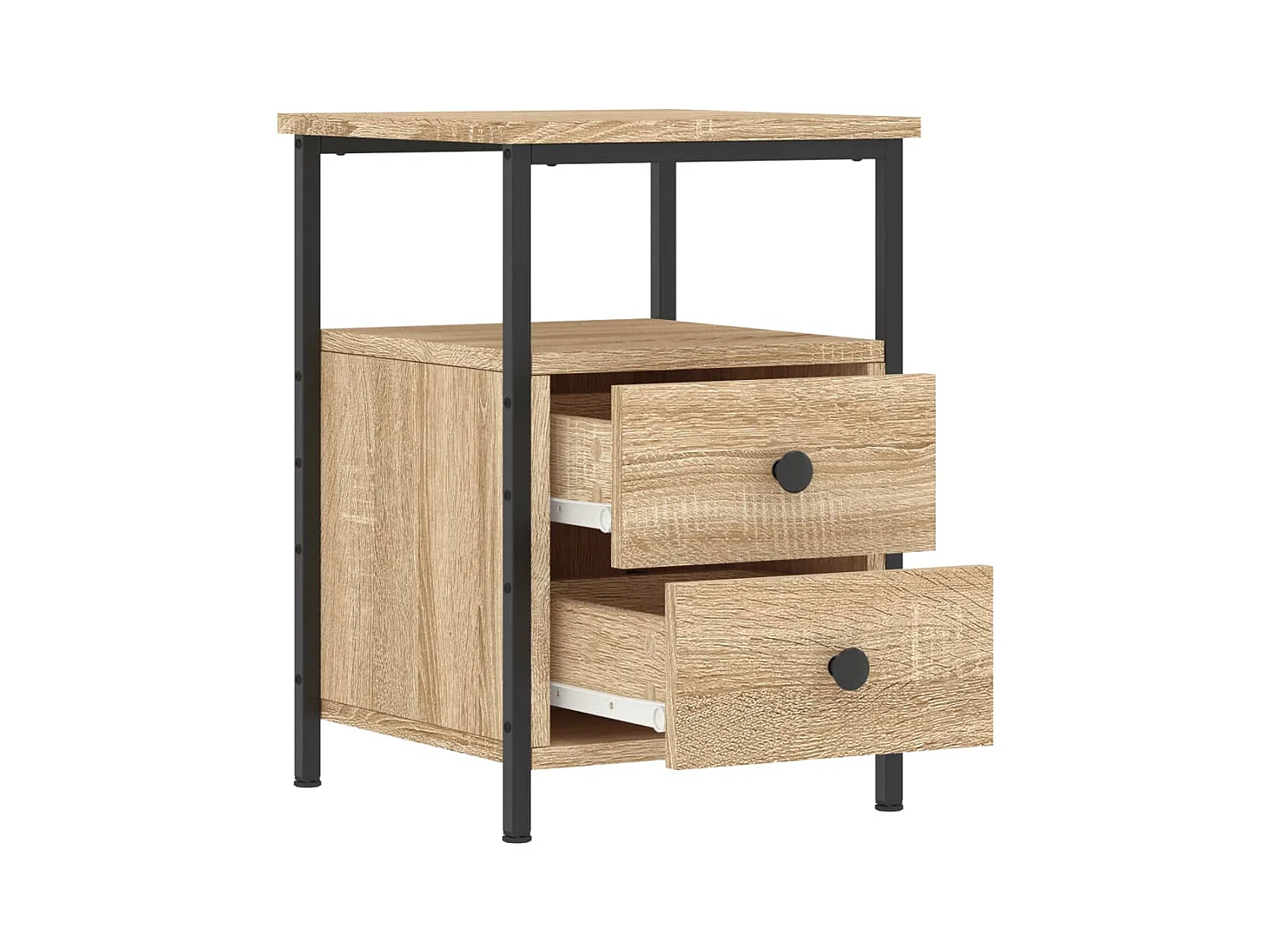 Winter Springs  Tables de chevet 2pcs chêne sonoma 34x35,5x50cm bois ingénierie