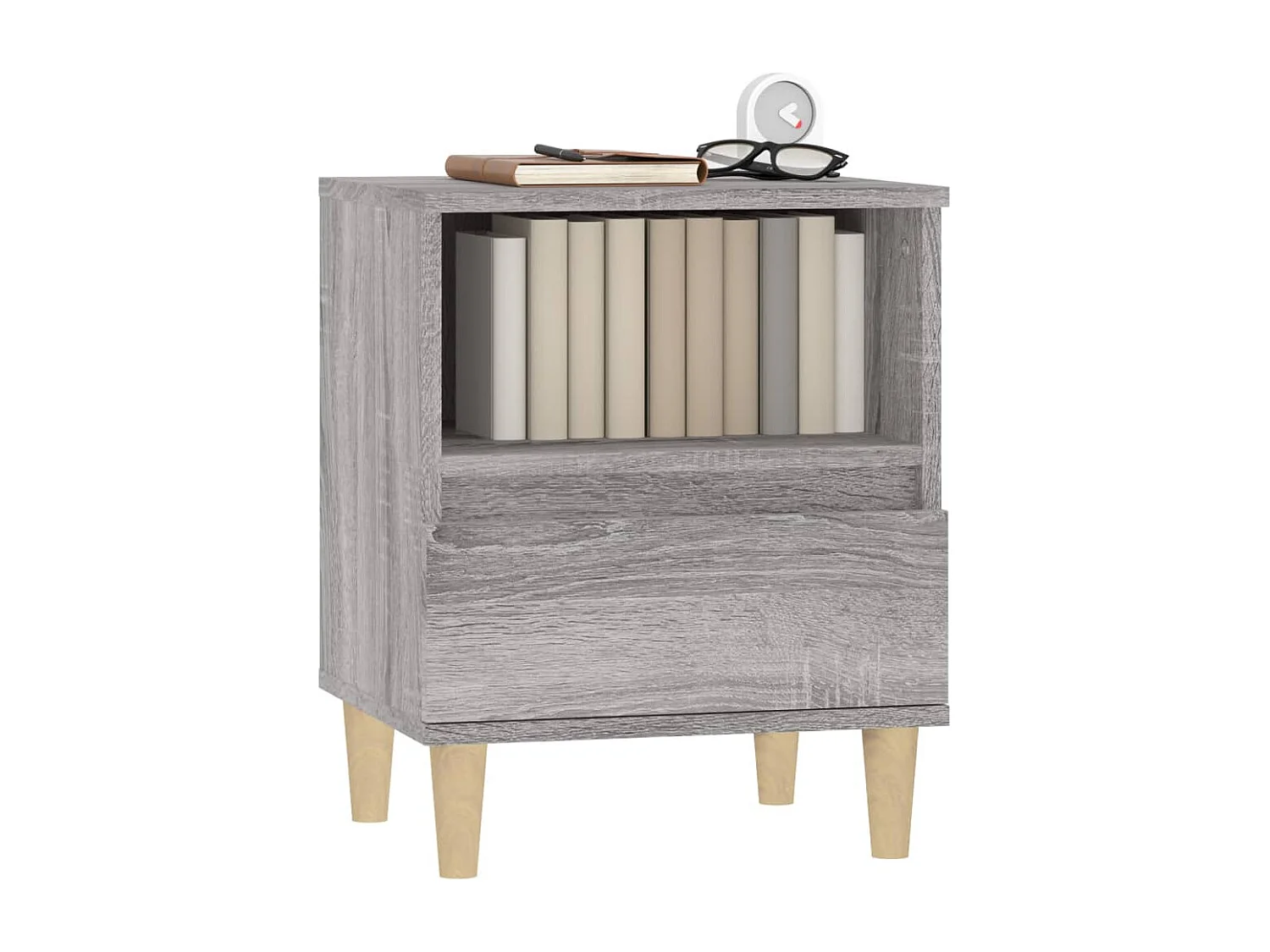 Palazzolo sull'Oglio  Tables de chevet 2 pcs Sonoma gris 40x35x50 cm