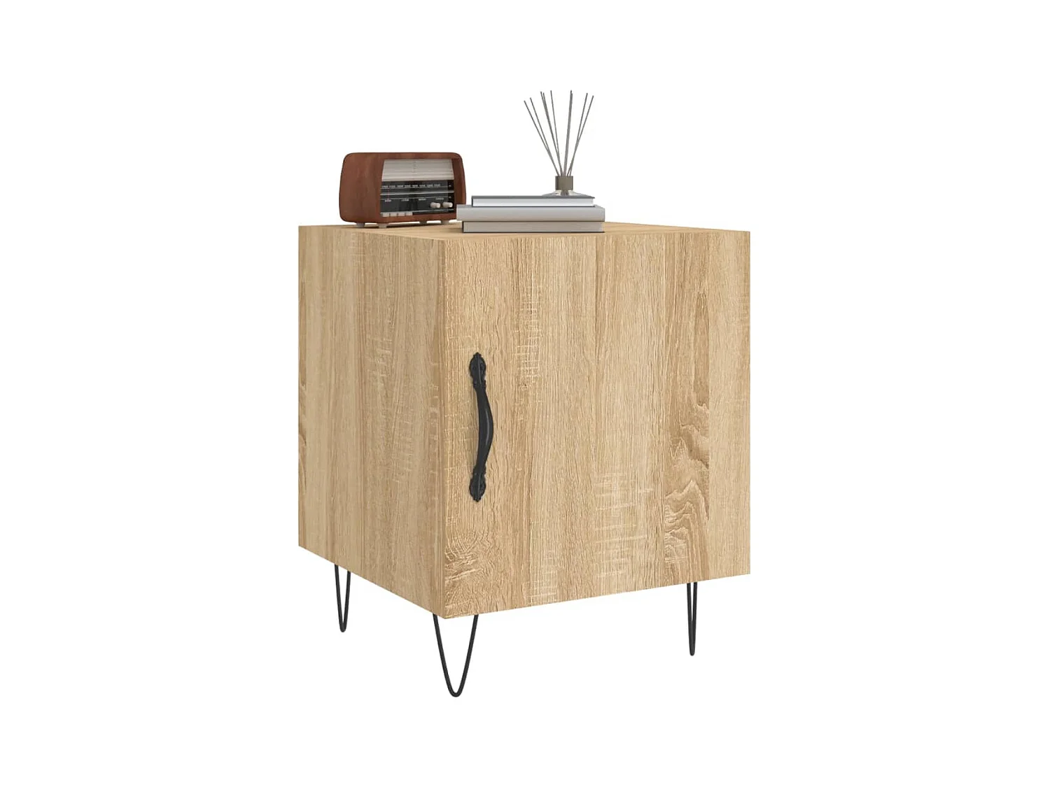 Corning  Tables de chevet 2 pcs chêne sonoma 40x40x50 cm bois ingénierie