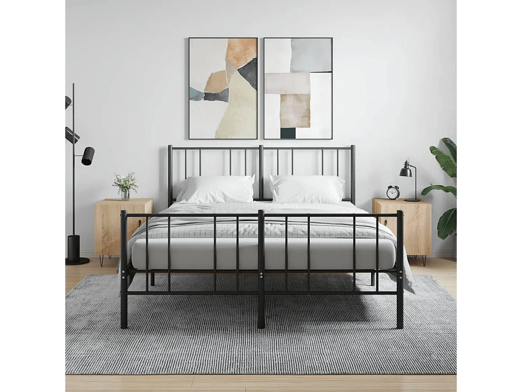 Corning  Tables de chevet 2 pcs chêne sonoma 40x40x50 cm bois ingénierie