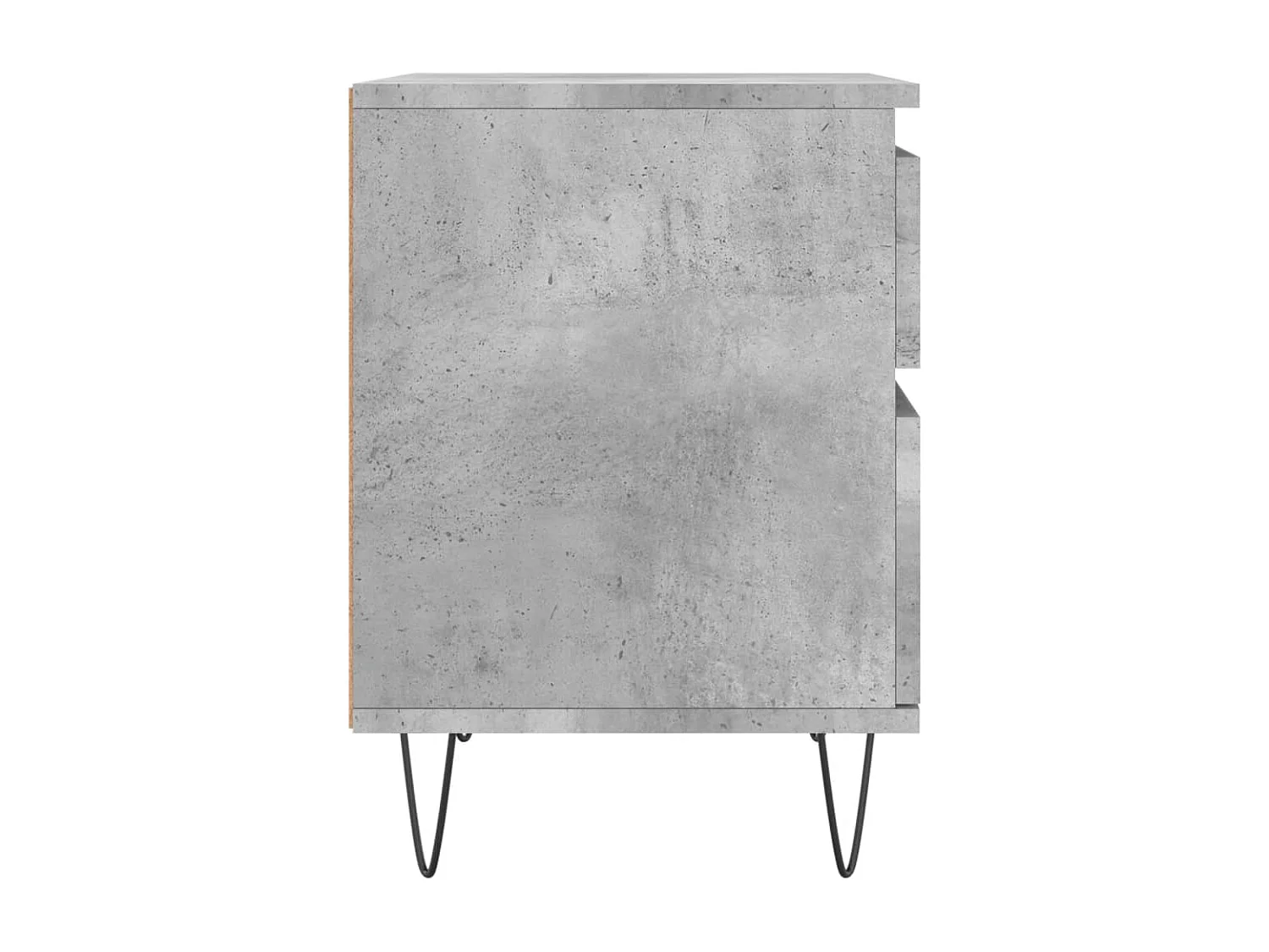 Ineke  Table de chevet gris béton 40x35x50 cm bois d’ingénierie