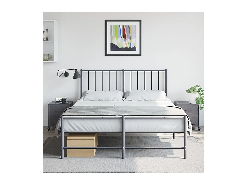 Roanoke  Tables de chevet 2 pcs anthracite 36x39x43,5 cm acier