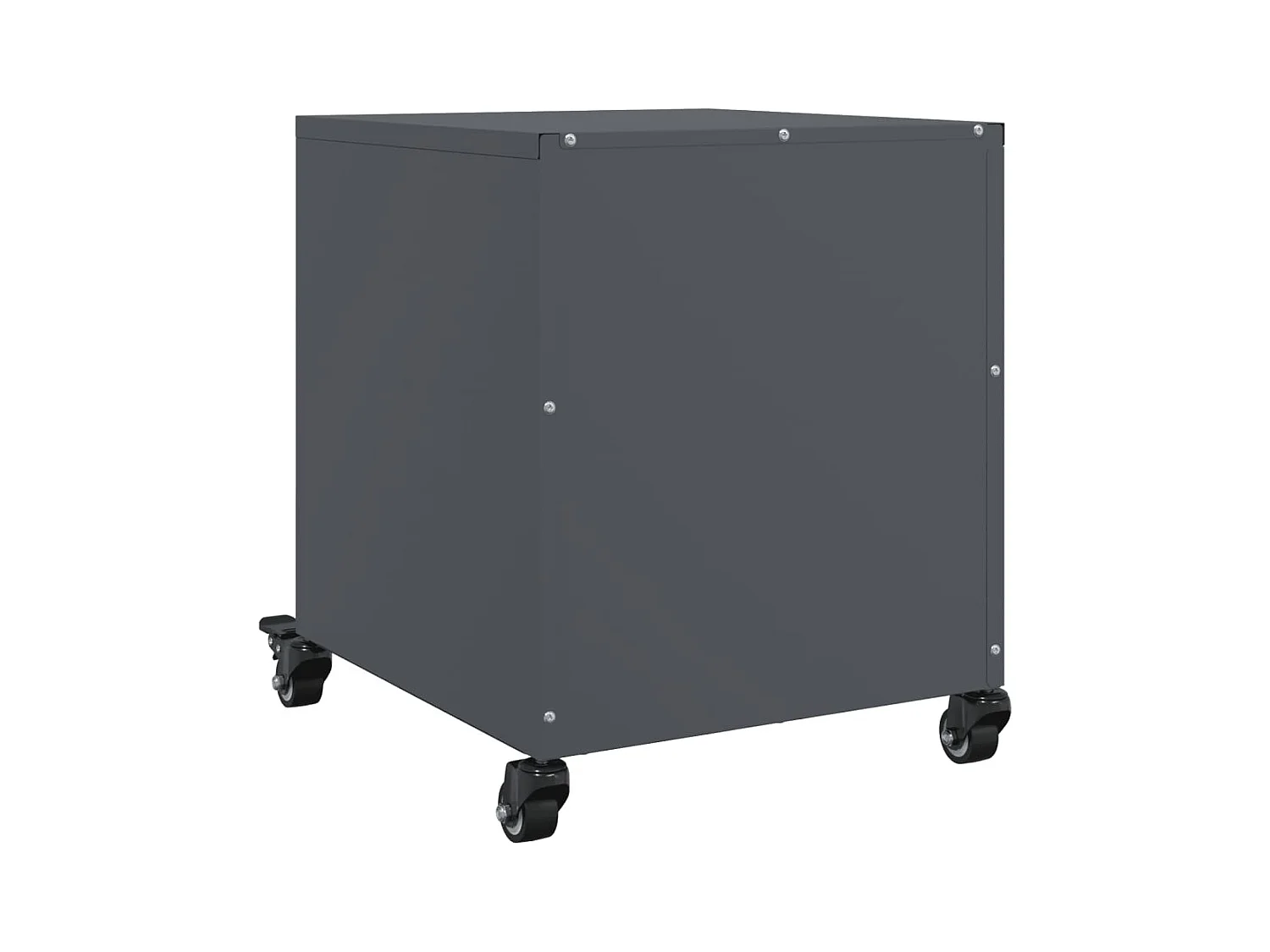 Roanoke  Tables de chevet 2 pcs anthracite 36x39x43,5 cm acier