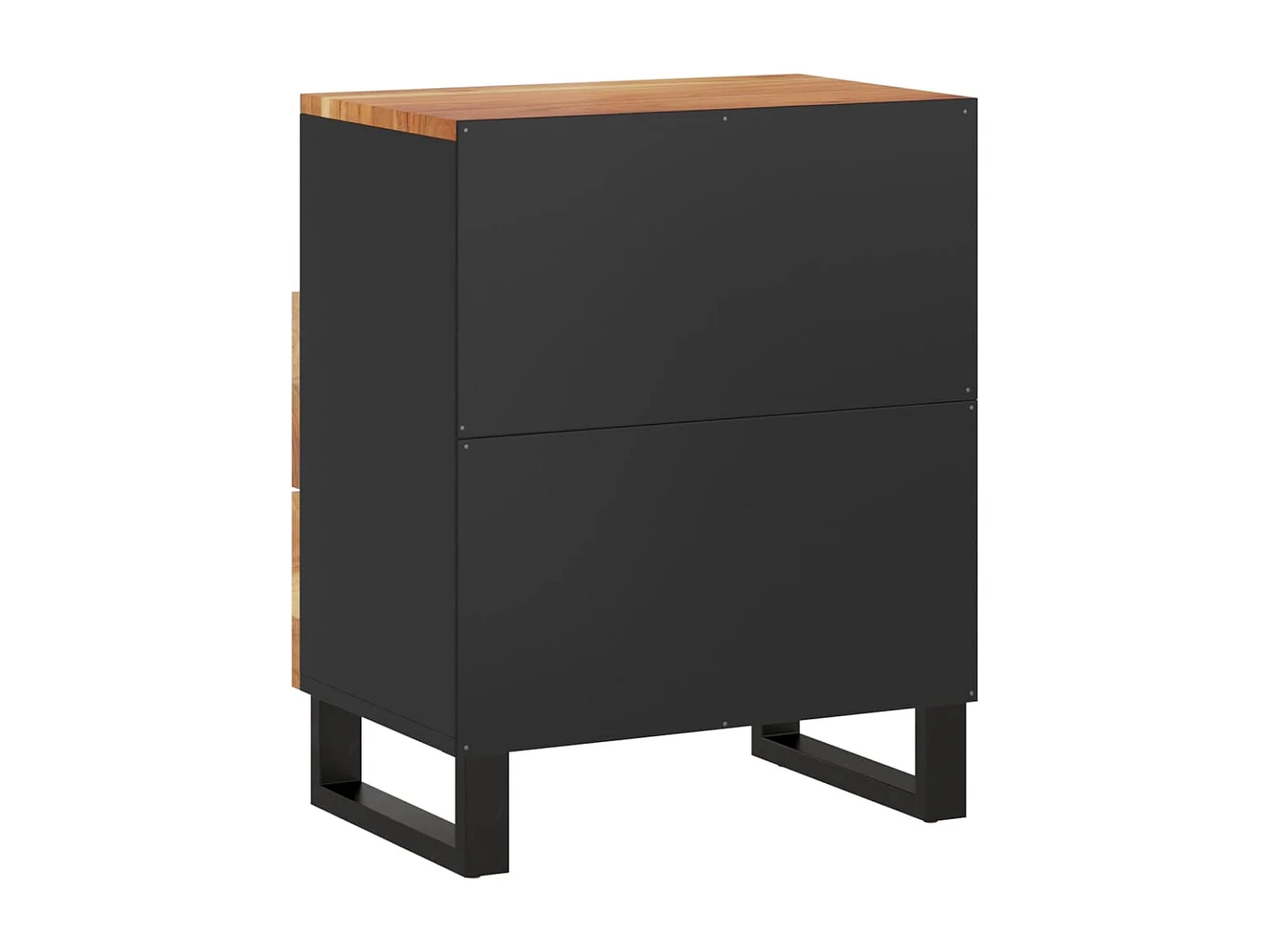 Glynnor  Nachttisch 50x33x62 cm Massivholz Akazie & Holzwerkstoff