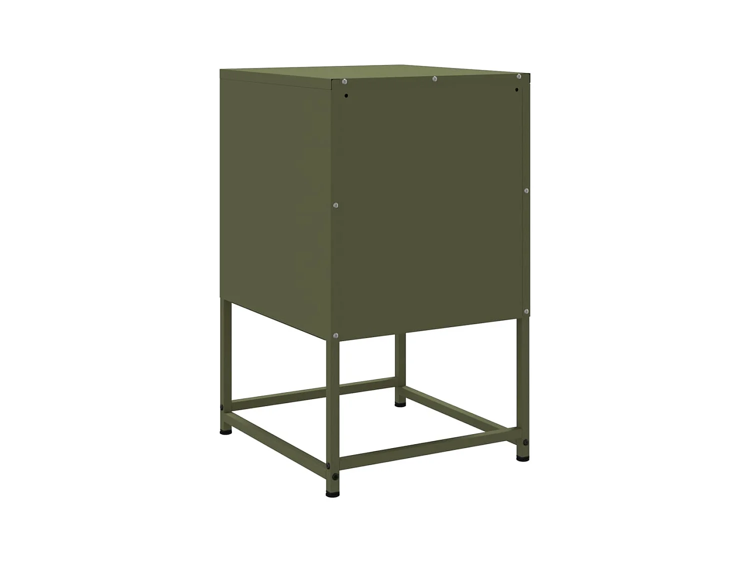 Trieste  Tables de chevet 2 pcs vert olive 36x39x60,5 cm acier