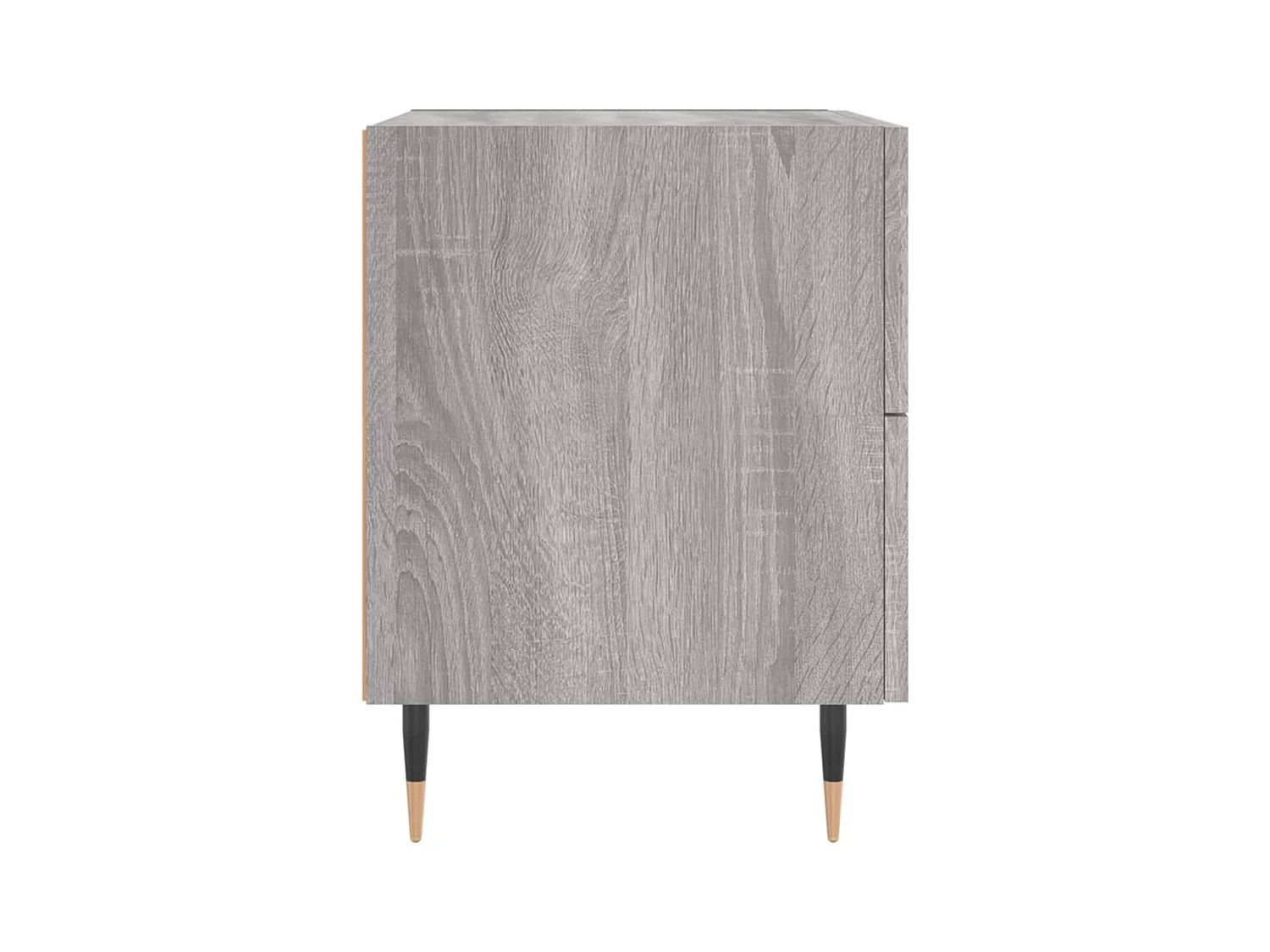 Leidir  Table de chevet sonoma gris 40x35x47,5 cm bois d’ingénierie