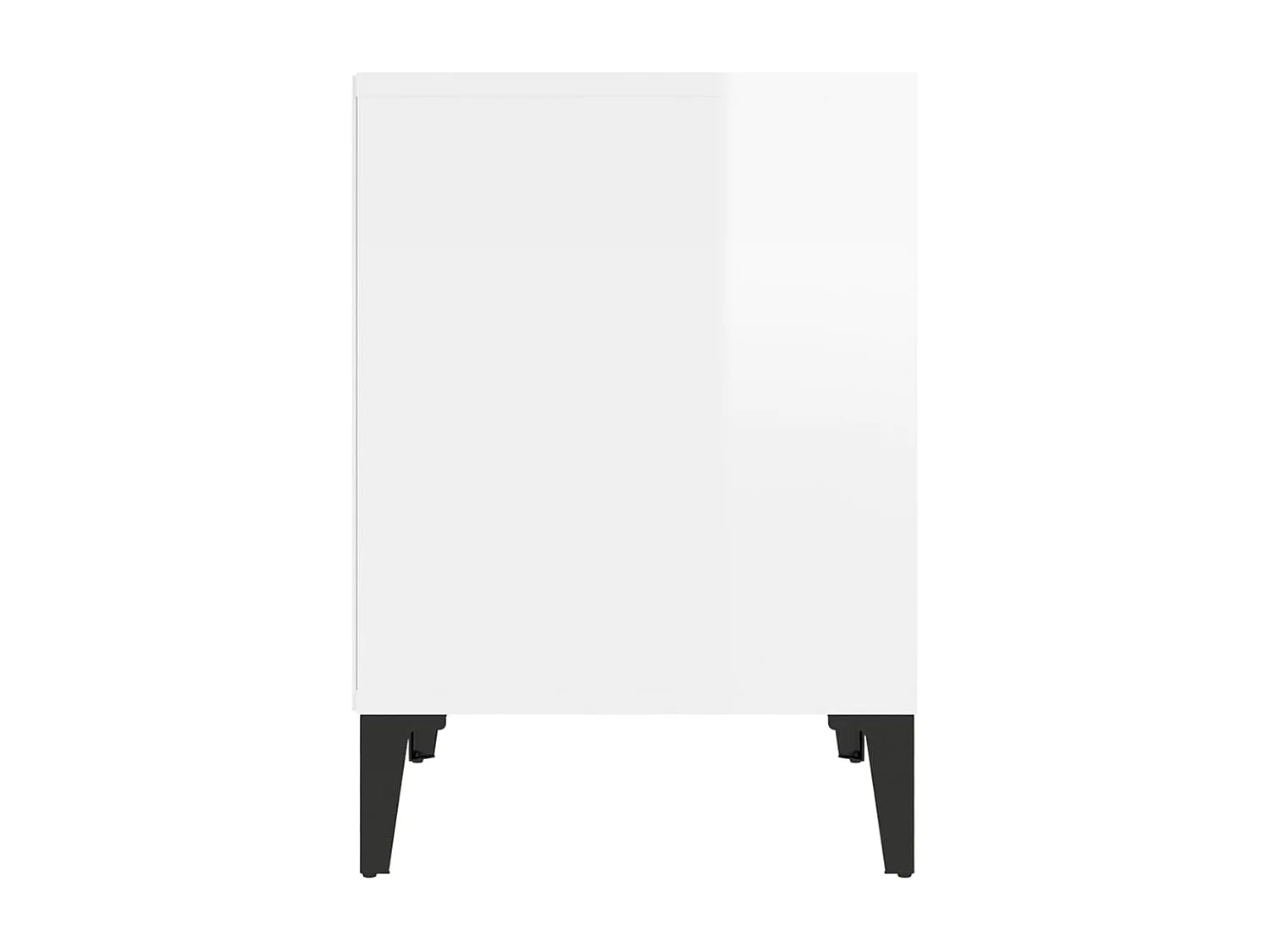 Hartford  Tables de chevet 2 pcs Blanc brillant 40x35x50 cm
