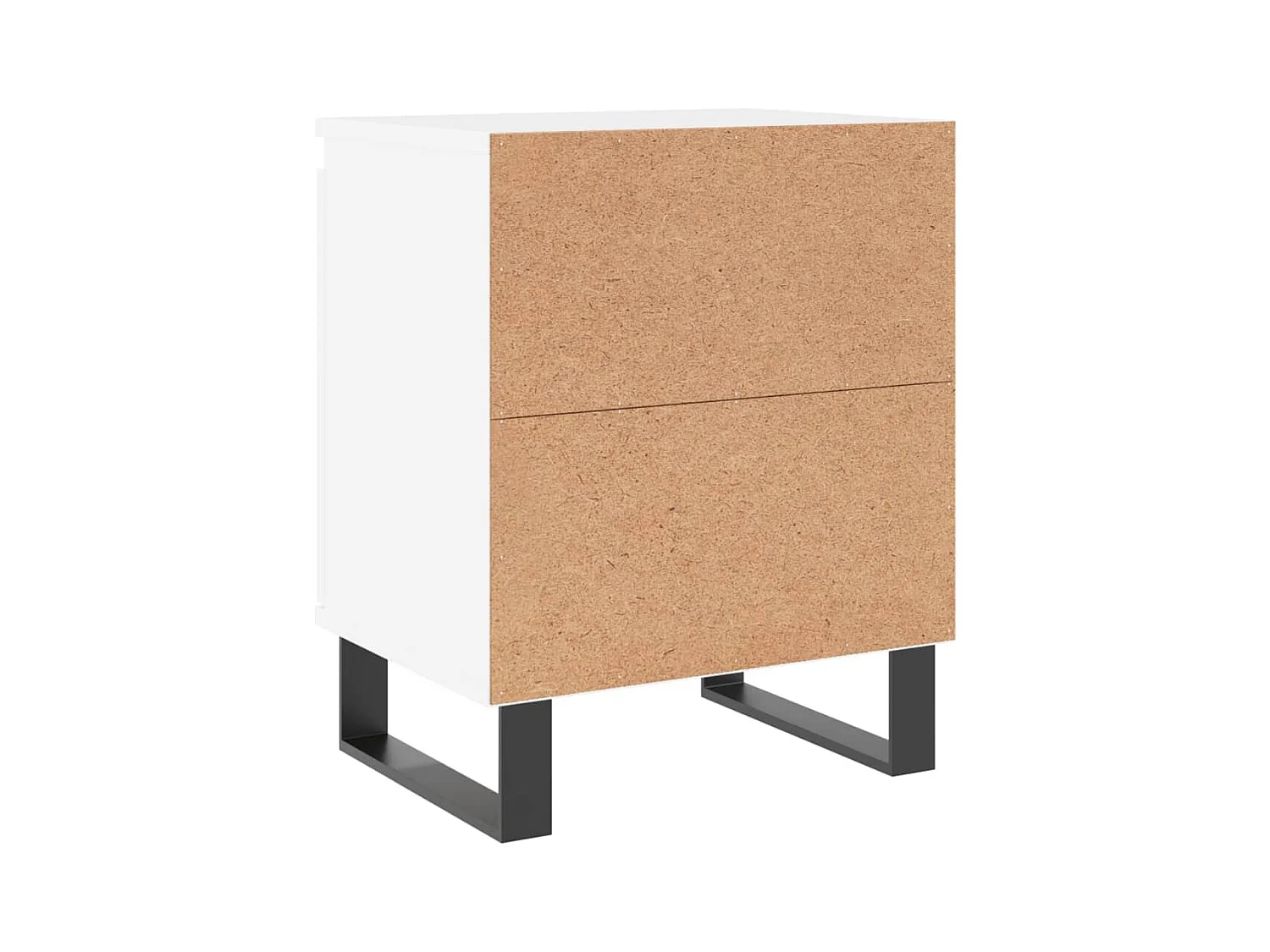 Cydor  Tables de chevet 2 pcs blanc 40x30x50 cm bois d'ingénierie