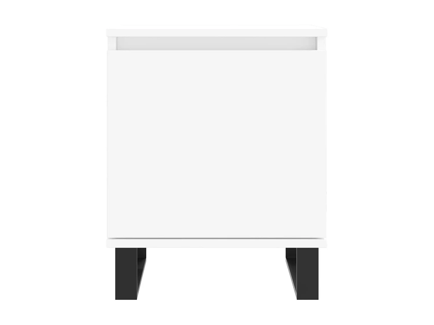 Cydor  Tables de chevet 2 pcs blanc 40x30x50 cm bois d'ingénierie