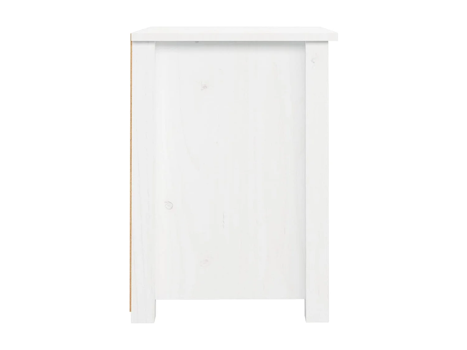 Aldino  Nachtkastje 40x35x49 cm massief grenenhout wit