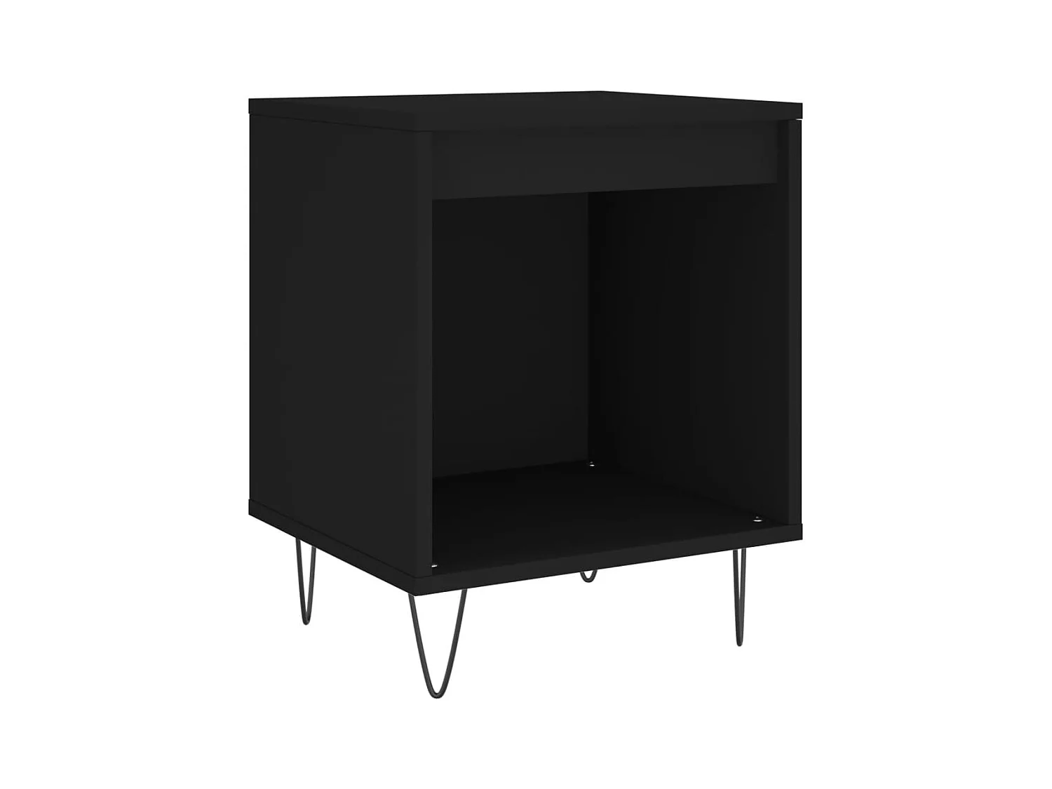 Sander  Tables de chevet 2 pcs noir 40x35x50 cm bois d’ingénierie