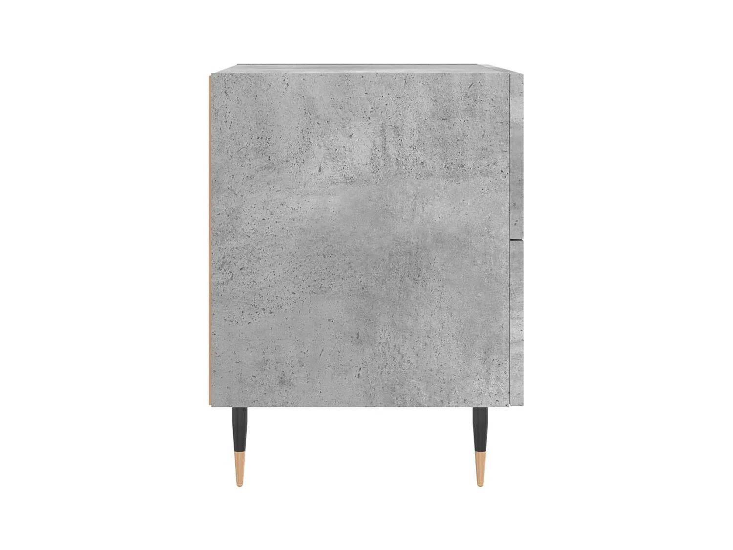 Leidir  Tables de chevet 2pcs gris béton 40x35x47,5cm bois d’ingénierie