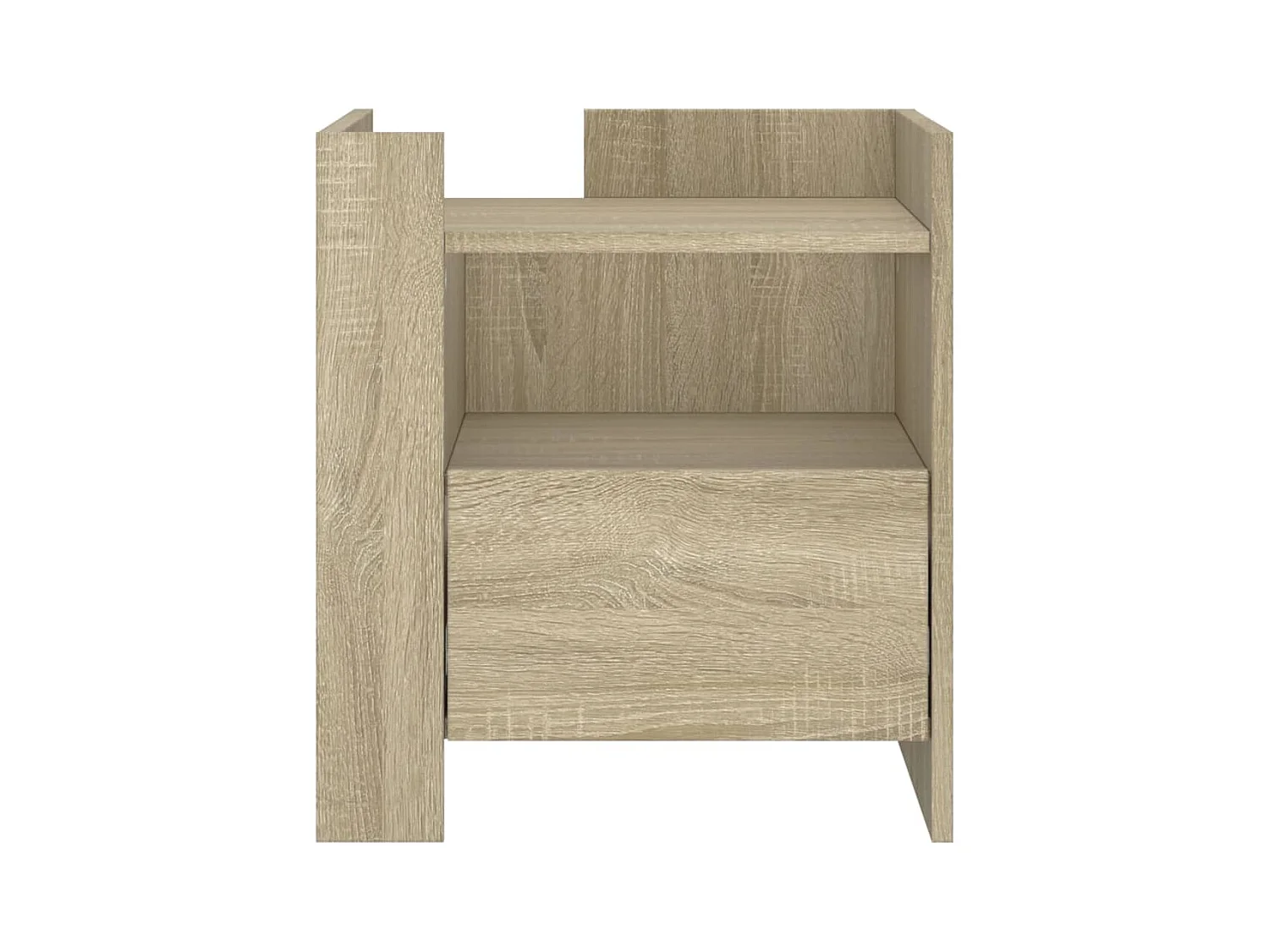 Chesnee  Table de chevet chêne sonoma 45x50x50 cm bois d’ingénierie