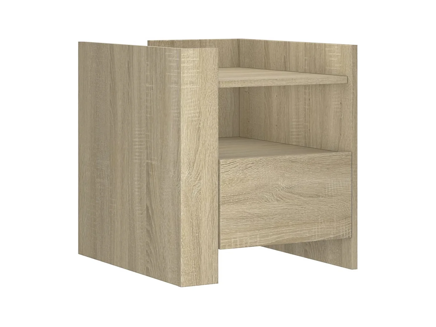 Chesnee  Nachttisch Sonoma-Eiche 45x50x50 cm Holzwerkstoff