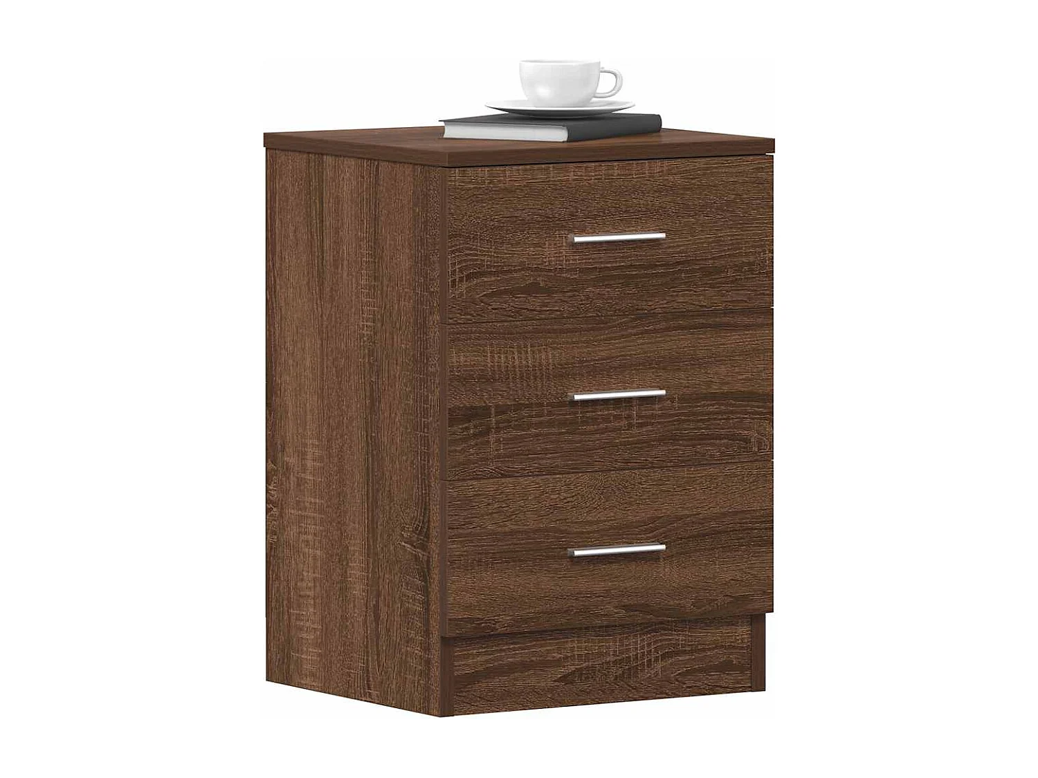 Drumraney  Table de chevet Chêne marron 38x35x56 cm Bois d'ingénierie