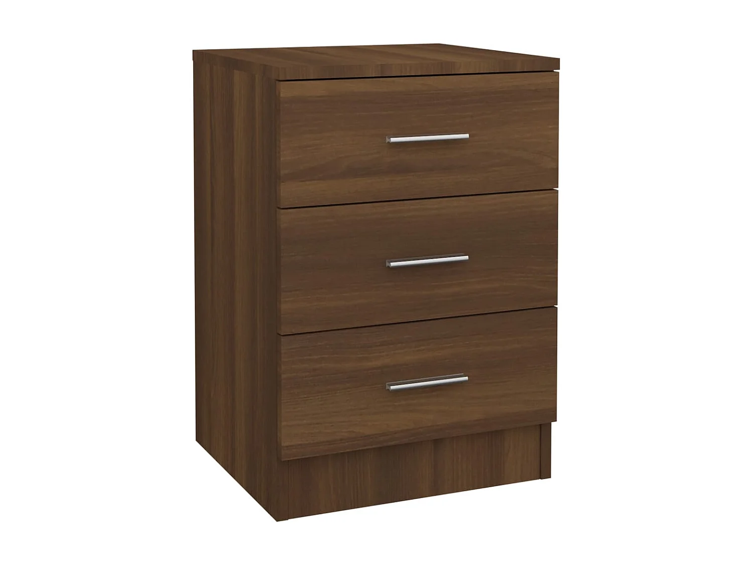 Drumraney  Comodino Rovere Marrone 38x35x56 cm in Legno Multistrato