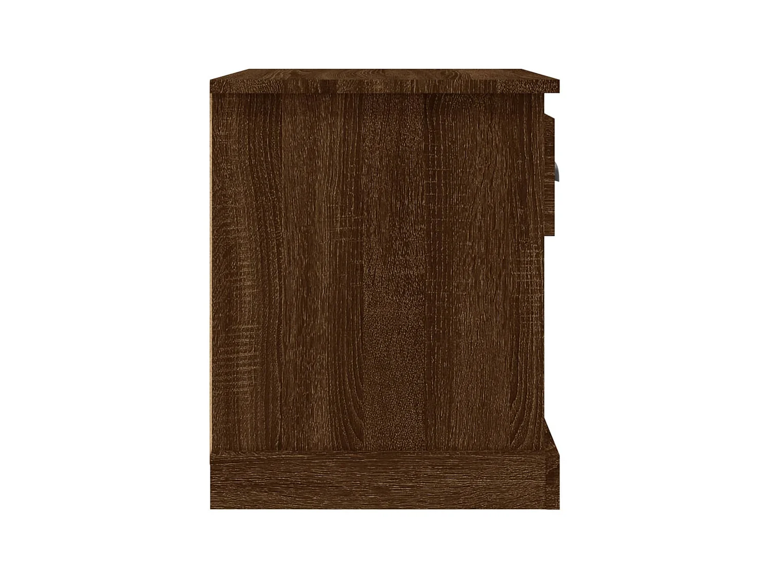 Cicero  Table de chevet chêne marron 39x39x47,5 cm bois d'ingénierie