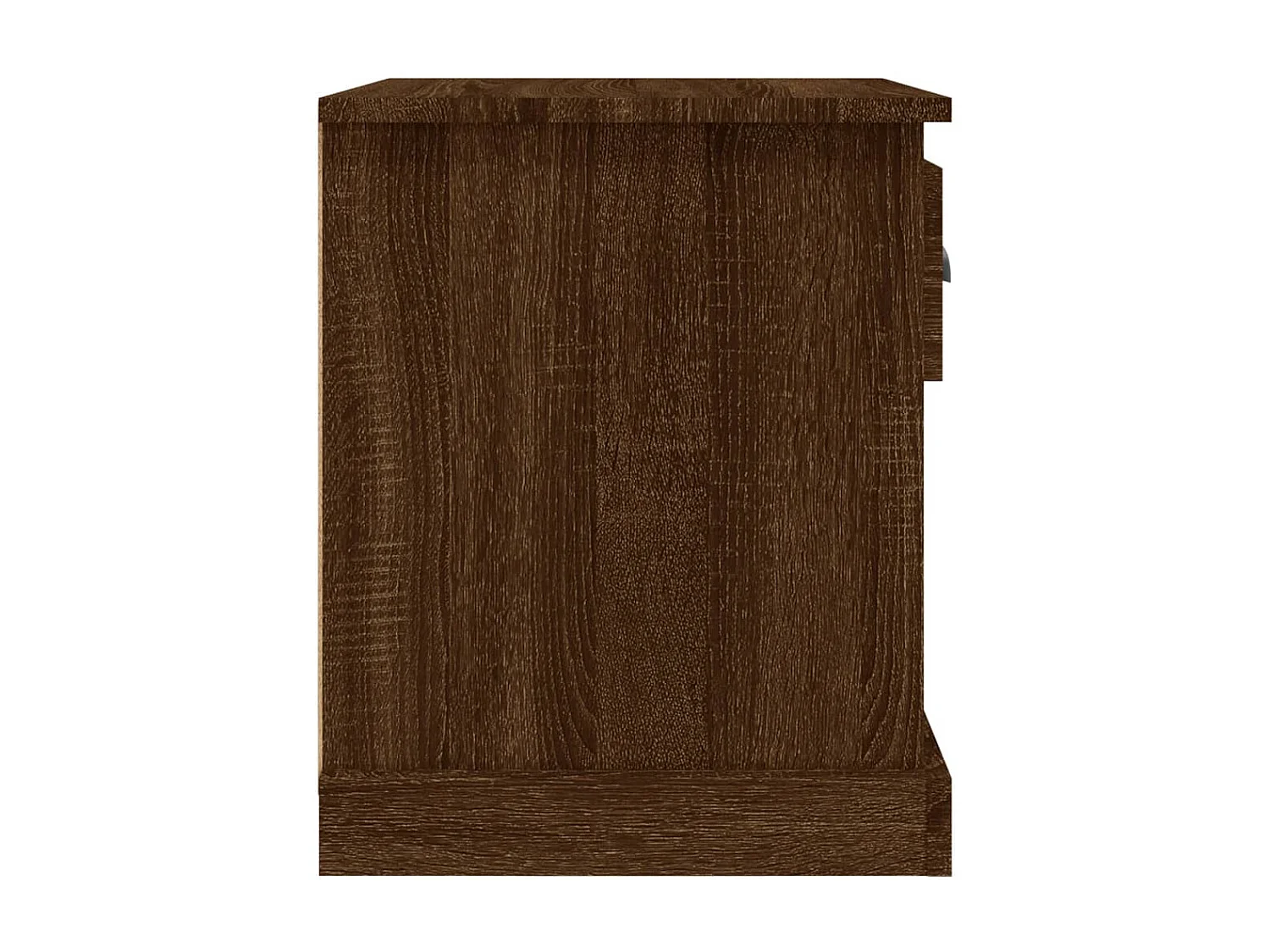 Cicero  Table de chevet chêne marron 39x39x47,5 cm bois d'ingénierie