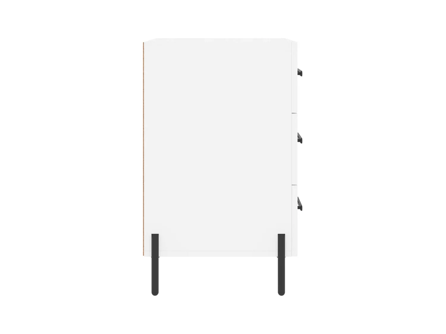 Linne  Table de chevet blanc 40x40x66 cm bois d'ingénierie