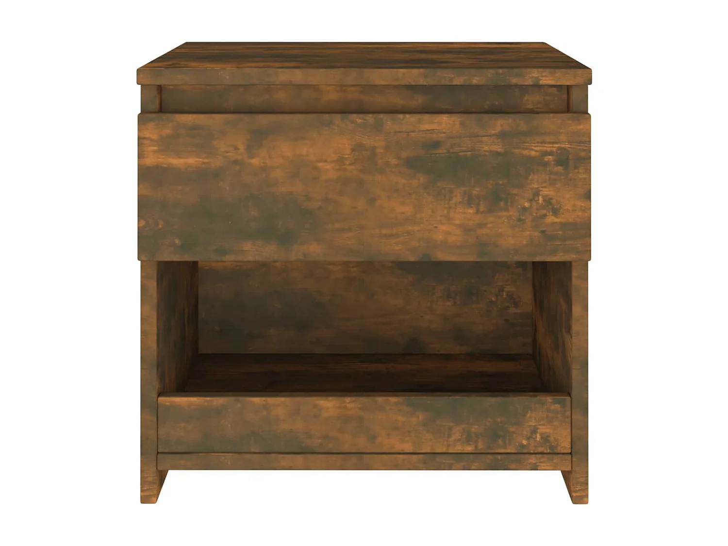 Elle  Table de chevet Chêne fumé 40x30x39 cm Bois d'ingénierie