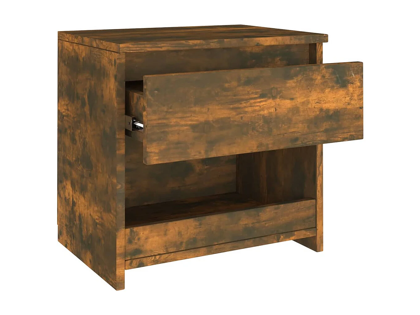 Elle  Tables de chevet 2 pcs Chêne fumé 40x30x39 cm Bois d'ingénierie