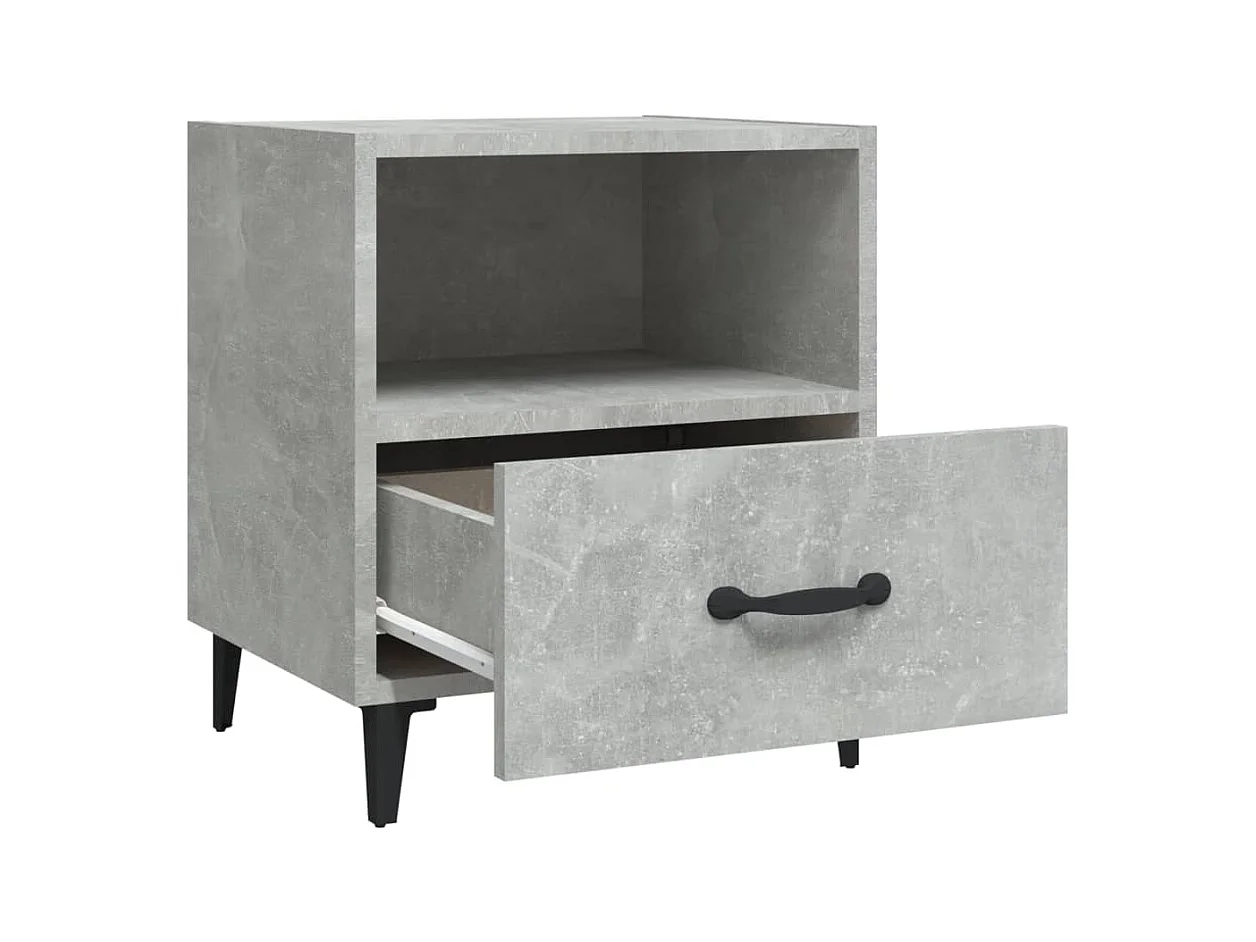 Weedsport  Table de chevet Gris béton Bois d'ingénierie