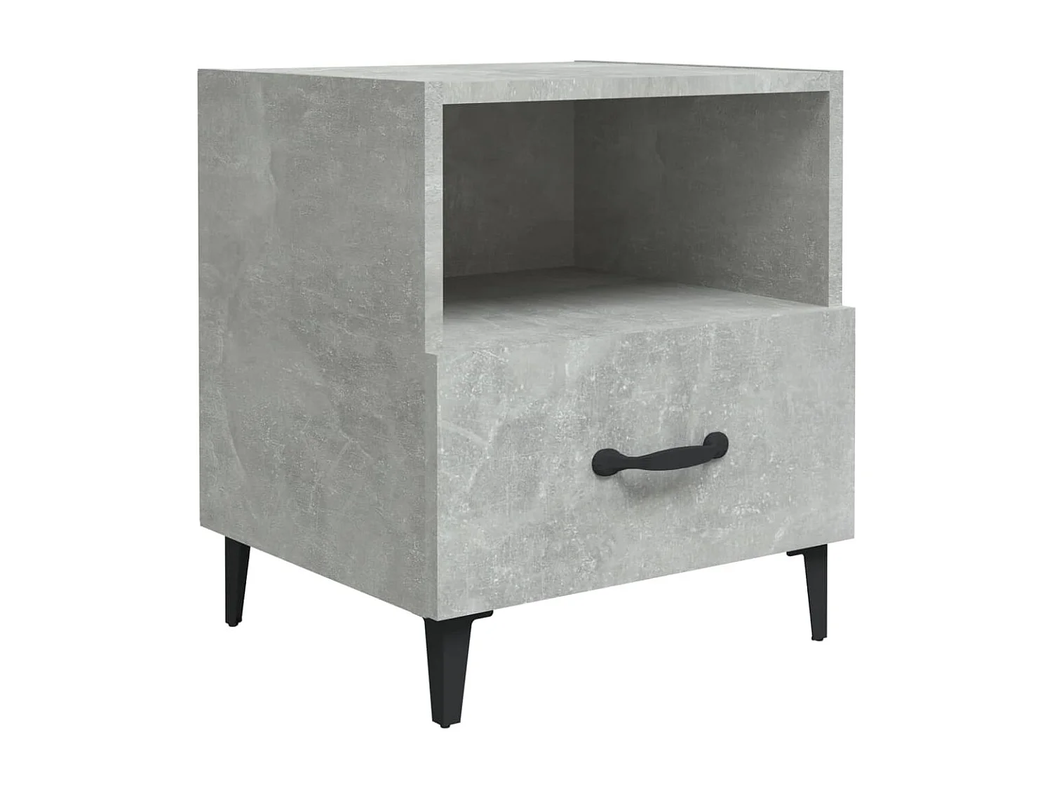 Weedsport  Table de chevet Gris béton Bois d'ingénierie