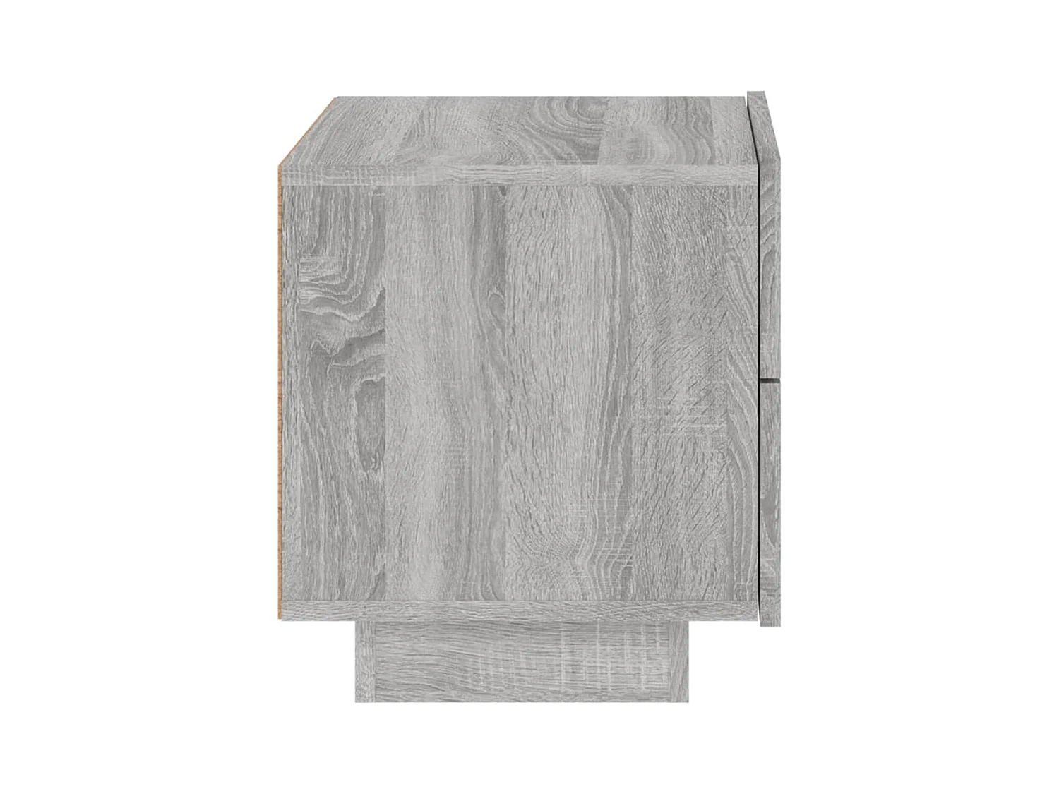 Robbie  Table de chevet avec lumières LED sonoma gris 70x36x40,5 cm