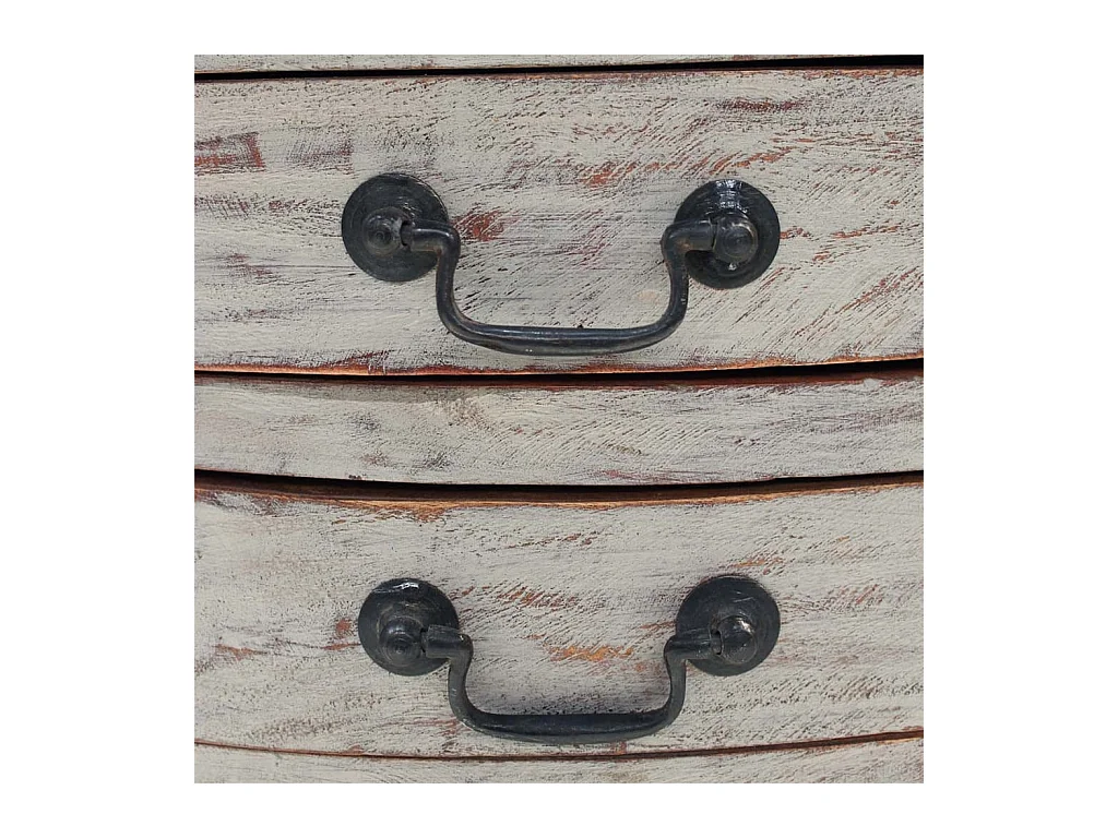 Garden Furniture -  Table de chevet bois d'acajou massif 48x35x64 cm