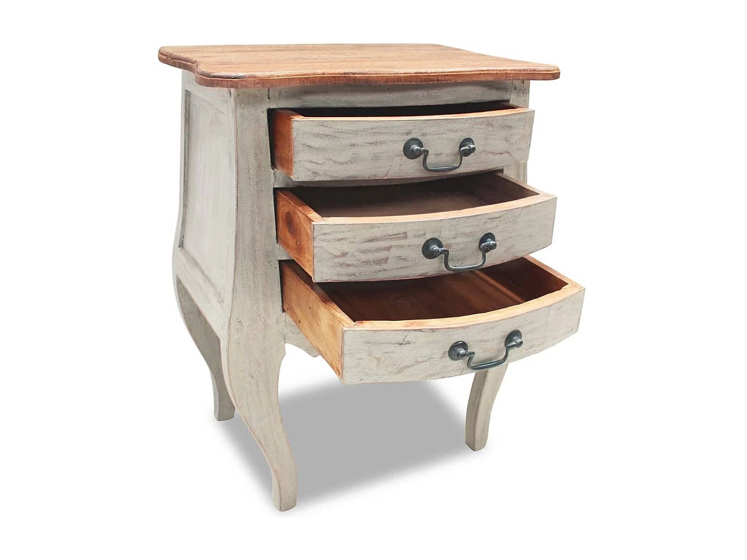 Garden Furniture -  Nachtkastje 48x35x64 cm massief mahoniehout