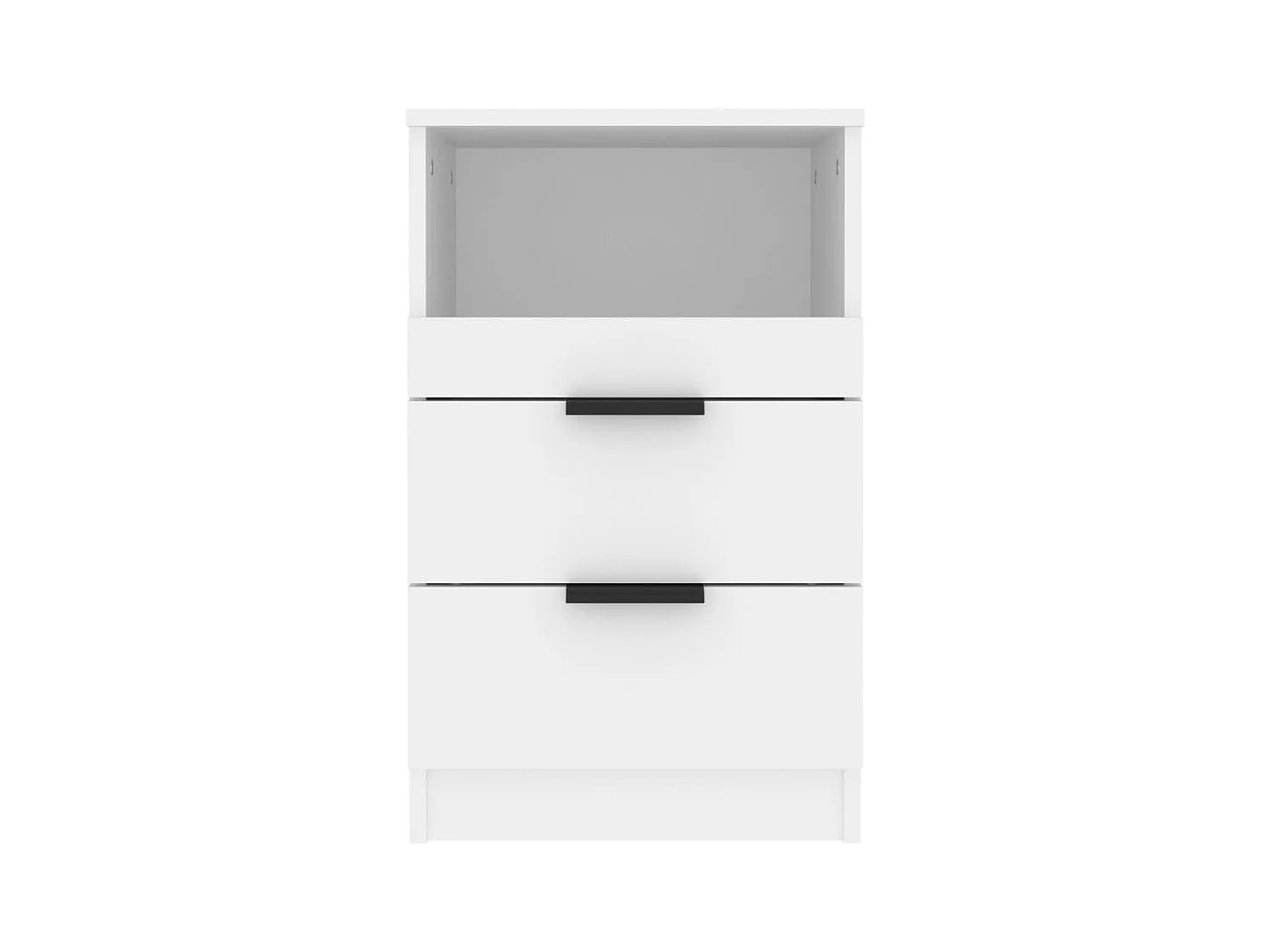 Damien  Table de chevet Blanc Bois d'ingénierie