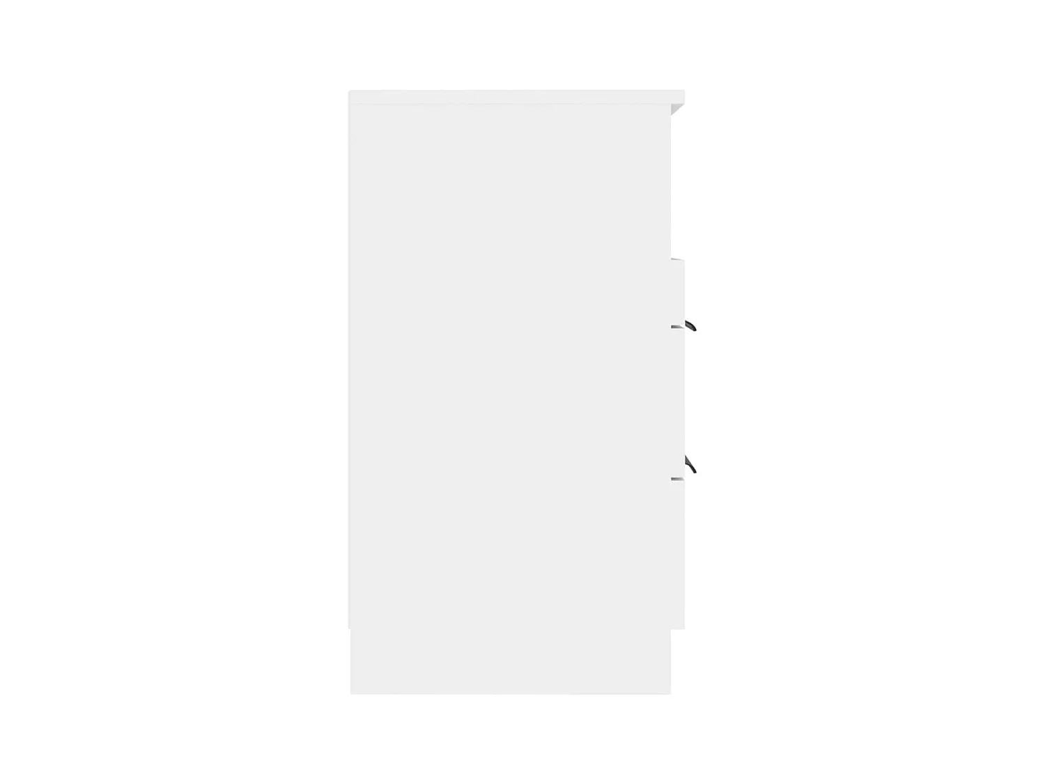 Damien  Table de chevet Blanc Bois d'ingénierie