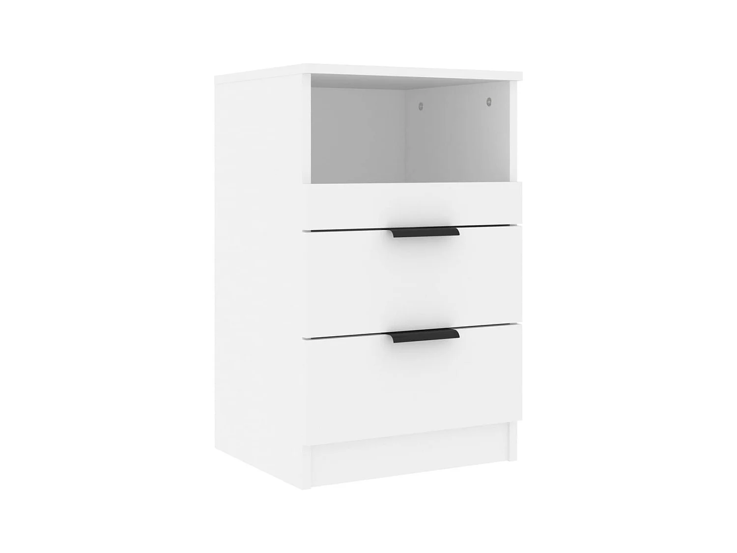 Damien  Table de chevet Blanc Bois d'ingénierie