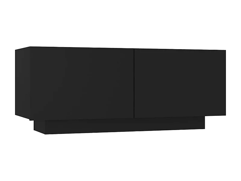 Cedar City  Nachttisch Schwarz 100x35x40 cm Holzwerkstoff