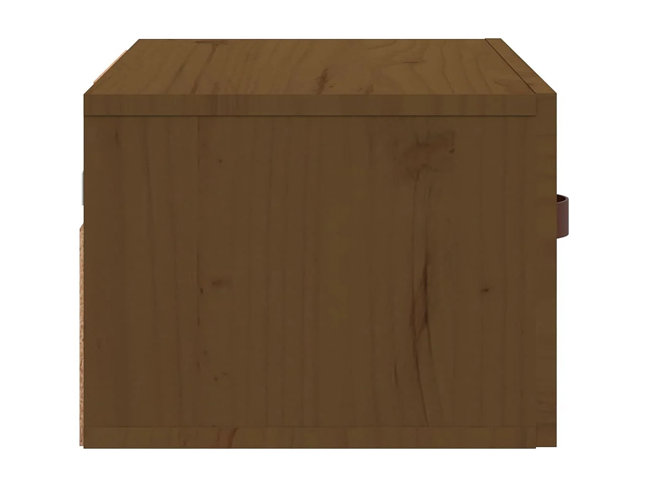 Ahmed  Table de chevet murale Marron miel 40x29,5x22 cm