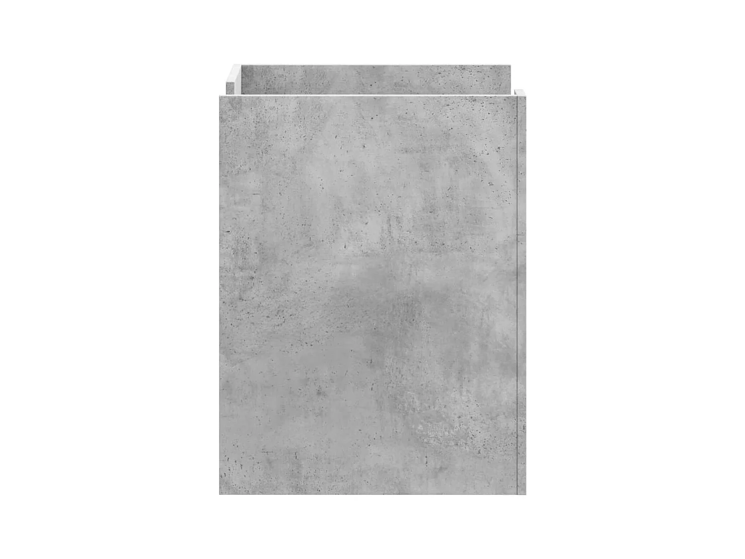 Frysa  Table de chevet gris béton 45x50x65 cm bois d'ingénierie