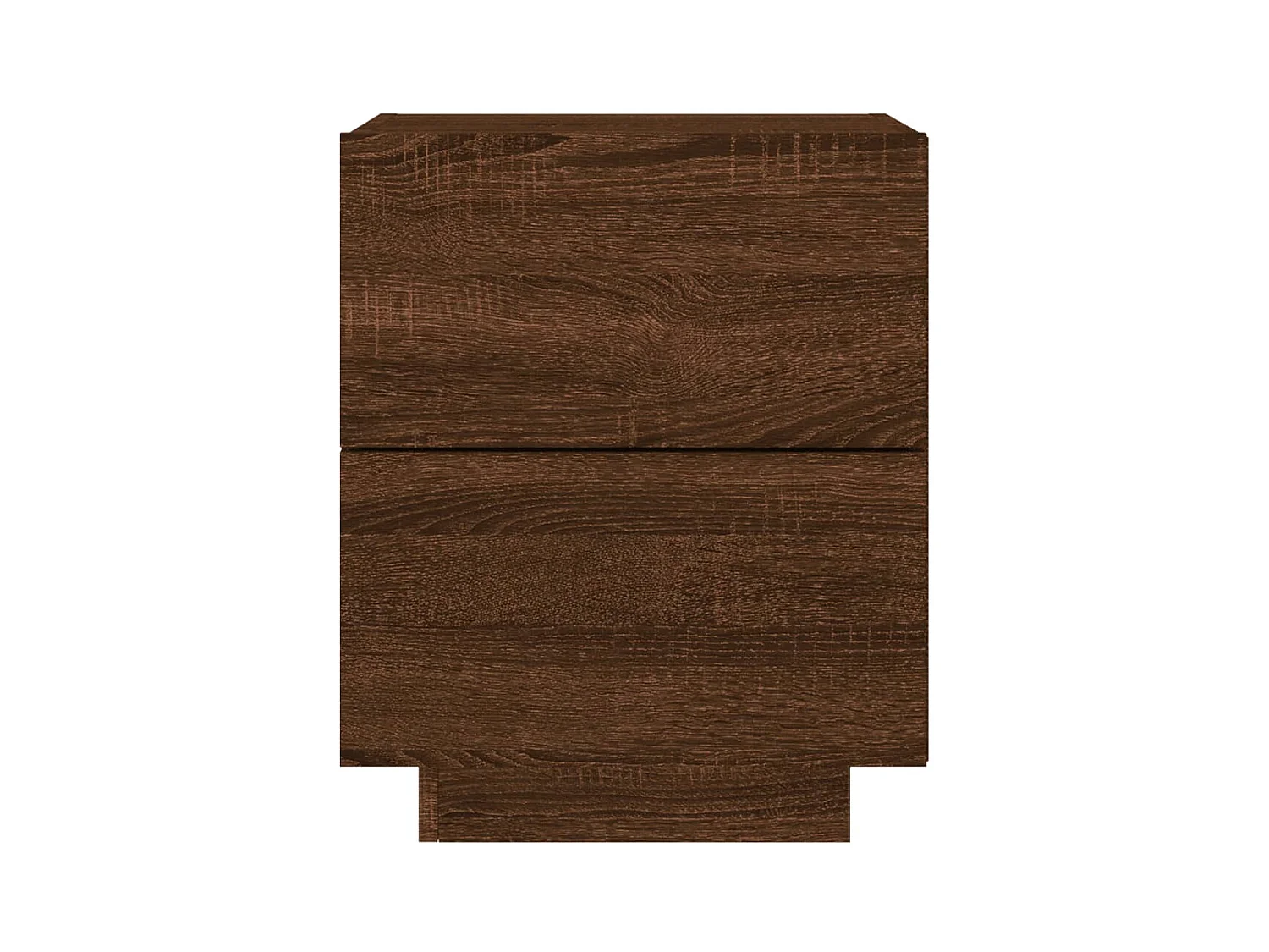 Marit Elise  Armoires de chevet et lumières LED 2 pcs chêne marron