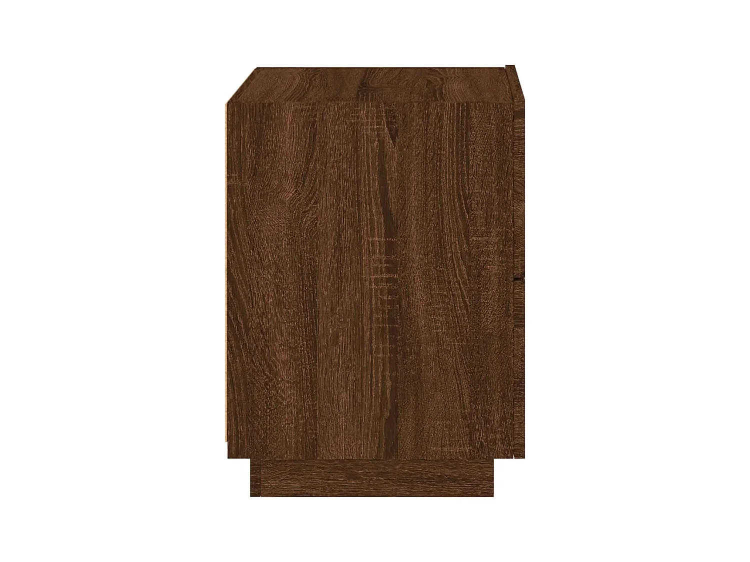 Marit Elise  Armoires de chevet et lumières LED 2 pcs chêne marron